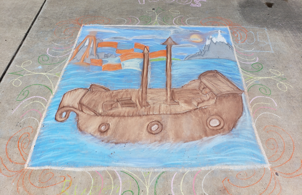 Chalkola Art Project for Kids - Mom Explores Southwest Florida